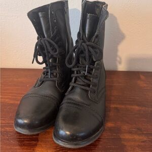Steve Madden Black combat boots